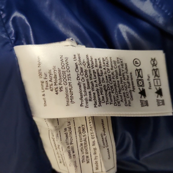 Blue Hooded Puffer Jacket - Picture 3 of 4